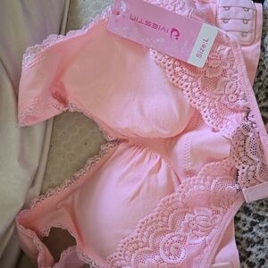Pink bra